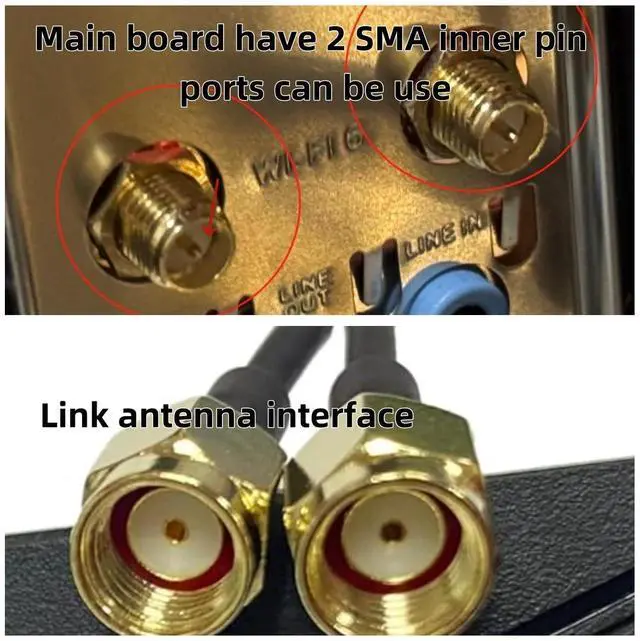 Alt view image 4 of 5 - Dual Band WiFi Antenna 2.4GHz 5GHz RP-SMA Magnetic Base Adapter Antenna With 1meters for ASUS Z590 Z390 Z490 X570 H610 H670 M13H M12 M11 Motherboard Card Wireless Network Router Laptop WiFi 6E Antenna