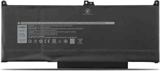 Main image of 7xinbox 7.6V 60Wh MXV9V 5VC2M 05VC2M 829MX 0829MX Laptop Battery Compatible with Dell Latitude 5300 E5300 5310 E5310 2-in-1 7300 E7300 7400 E7400,Inspiron 7300 7306 2-in-1