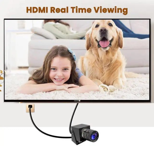 Alt view image 4 of 5 - SVPRO 4K USB HDMI Camera Manual Zoom Webcam Variable Focus External Computer Camera H.264 Industrial Close-up Industrial Camera USB and HDMI Dual Output for Laptop Tablet TV Monitor