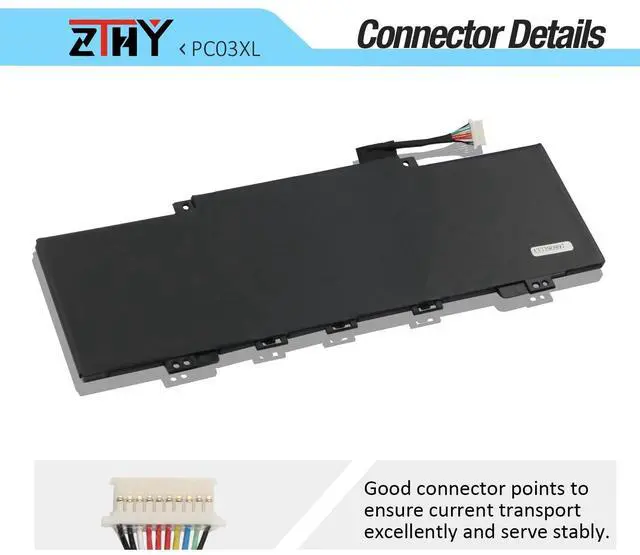 Alt view image 4 of 5 - PC03XL Battery Replacement for HP Envy x360 14-es0000 14-es0013dx 14-es0xxx 14t-es100 Pavilion X360 14-CD 14-DY 14M-DY 14-DH 14-EK 15-ER 14M-DY0113DX 15-er0125od 14-dy1031ns Aero 13-be000 13-be0013dx