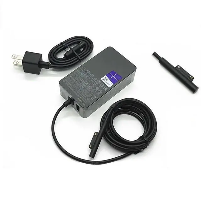 Alt view image 3 of 5 - 65W Surface Pro Charger for Microsoft Surface Pro 9 8 3 7 6 5 4,Surface pro X 1796 1769 1800 Laptop Adapter Power Cord