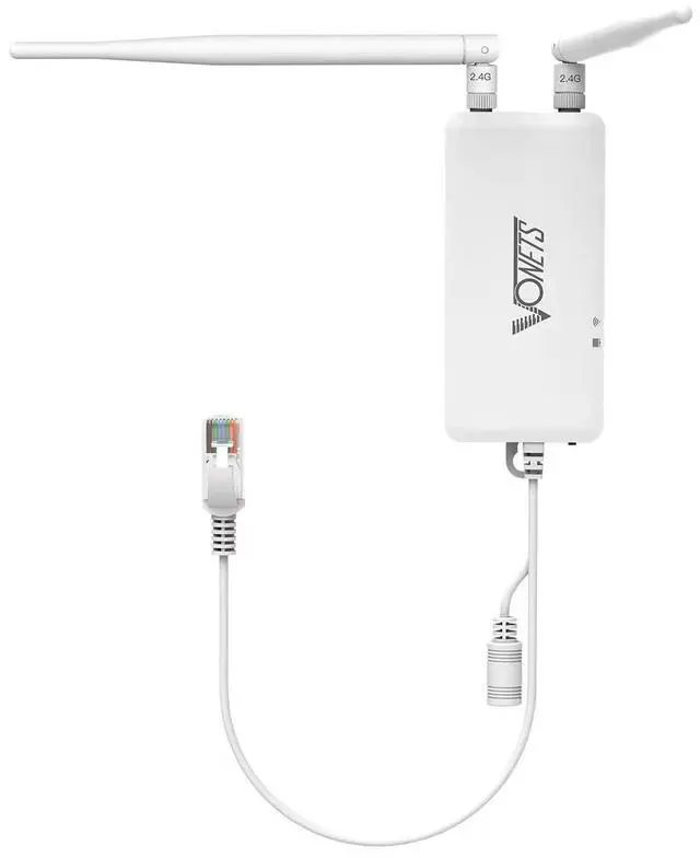 Main image of Industrial-Grade 2.4G WiFi Bridge/Router with Advanced Serial Pass-Through, Convert Printers Devices to Wireless, Ethernet to WiFi Adapter for Industrial Networks IoT Applications - Good for Factories