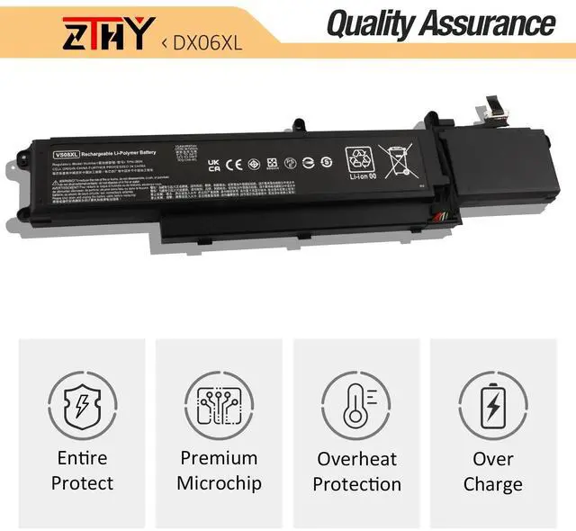 Alt view image 5 of 5 - ZTHY DX06XL Laptop Battery Compatible with HP Omen X 2S 15-DG 15-DG0000NC 15-DG0001NC 15-DG0003NC 15-DG0010NR 15-DG0018TX 15-DG0020TX 15-DG0075CL Series L32749-005 HSTNN-DB9B L32701-2C1 11.55V 72.9Wh