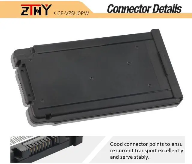 Alt view image 4 of 5 - CF-VZSU0PW CF-VZSU0PR CF-54 Battery Replacement for PANASONIC TOUGHBOOK CF54 CF-54 Mk1 54 Gloved Multi Touch Series CF-VZSU0LW CF-VZSU0GW CF-VZSU0GJS CF-VZSU0GW CF-VZSUOPW CF-VZSU0KR CF-VZSU0KJS 46Wh