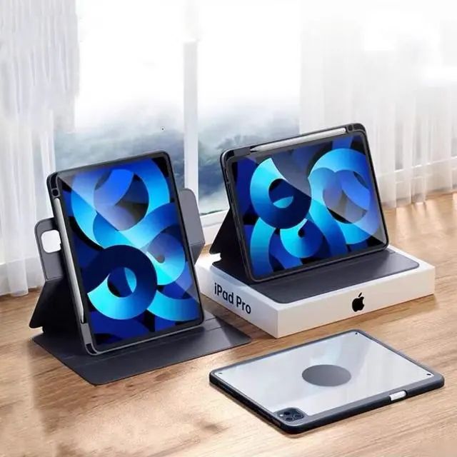 Main image of Vertical Case for iPad 11th Generation 11-inch (A16) 2025/iPad 10th Generation, Magnetic Case with Pencil Holder, It can Hold Keyboard, 360 Rotatable Detachable Smart Cover (Black)
