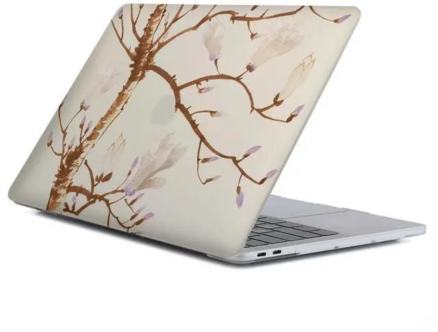 Main image of Yicomon Compatible with MacBook Air 13 inch Case 2020 2021 M1 A2337 A2179 A1932, Plastic Hard Shell Case for Mac Air 13 with Touch ID (2018-2021) - Tree Flowers Retro
