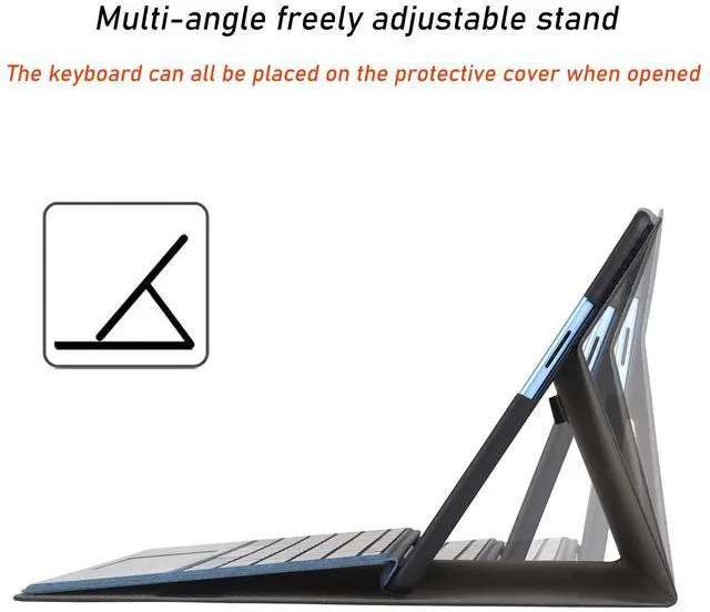 Alt view image 5 of 5 - xisiciao Protective Case for Microsoft Surface Pro 9/10/ 11th Edition AI PC 2024 13" Shell Compatible with Keyboard Cover Ultral Thin & Light Heat Dissipation Design (Green)