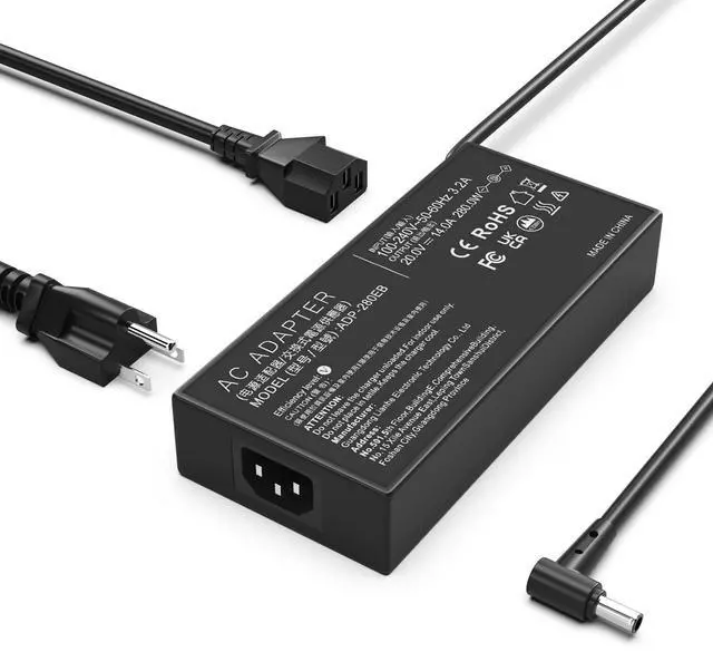 Main image of 280W AC Adapter Charger ADP-280EB Fit for Asus Rog Flow X16 Rog Strix G15 G16 G17 Rog Strix G18 Rog Strix Scar 15 17 SE ROG Zephyrus M16 Asus Tuf Gaming A16 Laptop Power Supply Adapter Cord20V14A