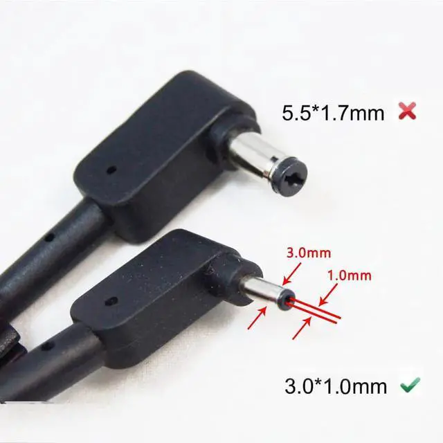 Alt view image 2 of 4 - 19V 2.37A 45W Laptop AC Charger PA-1450-26 Power Adapter for Acer AK.045AP.061 ADP-45HE B A13-045N2A KP.0450H.001 3.0mm Power Cord