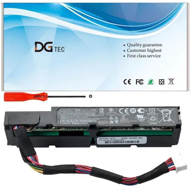 Main image of DGTEC MC96 New Replacement Battery for HP Smart Array P840AR P440AR Controller Smart Storage Series 71004 750450-001 786761-001 815983-001 HSTNN-IS6A HQ-TRE (7.2V 8Wh/1100mAh)