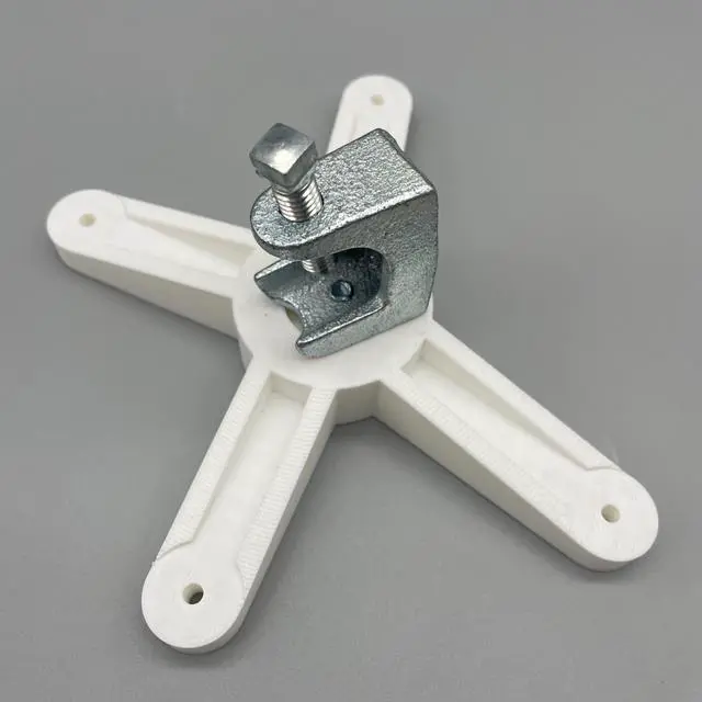 Alt view image 3 of 5 - Beam Clamp Mount for Ubiquiti UniFi AP (UAP-AC-PRO, U6+, U6-Ent, U6-LR) - Easy Install for Warehouse Trusses