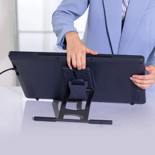 Alt view image 3 of 5 - HUION ST100A Adjustable Drawing Tablet Stand for Pen Displays, Adjustable VESA Mount Desk Stand, Suitable for Kamvas 20/22/22 Plus/24/24 Plus and Kamvas Pro 24(4K)