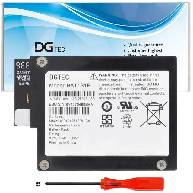 Main image of BAT1S1P BAT1S1P-A New Replacement Battery For IBM M5000 LM5016 M5110 M5014 M5015 MR10I LSI MegaRaid BBU-iBBU08 iBBU08 81Y4490 81Y4491 81Y4451 81Y4508 L3-25343-05A L4-25343-07B (3.7V 5.9Wh/1590mAh)