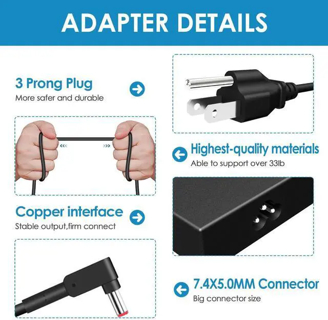 Alt view image 4 of 5 - 180W ADP-180MB K N20C1 Charger Fit for Acer Nitro 5 AN515-57 AN515-56 AN515-55 AN515-54 AN515-53 AN515-52 AN515-51 AN515-45 AN515-44 AN517-55 AN517-52 Power Adapter Supply