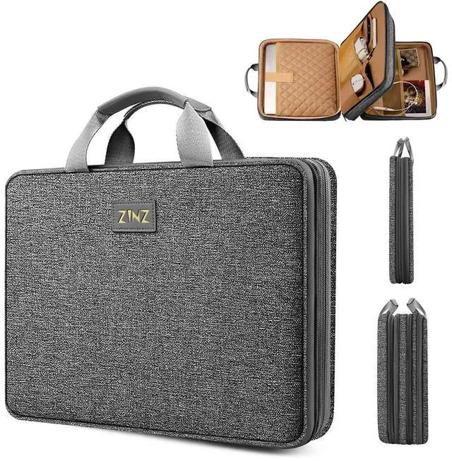 Main image of ZINZ Slim Expandable 13 13.3 13.6 14 Laptop Case Sleeve Compatible with MacBook Air/Pro 13-14 M1 M2 M3 2021-2023 Pro/Max,13.5 Surface Laptop 4/3,D01G01