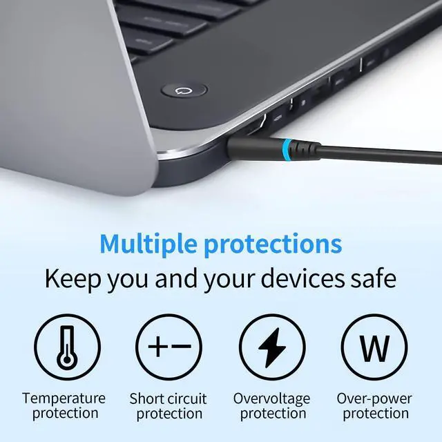 Alt view image 4 of 5 - DECSZDY 240W 19.5V 12.3A Laptop Charger Compatible with Dell Alienware M17 R1 R2 R3 R4 R5 M17X R2 R3 M18X Area-51m R2 G5 G7 Adapter Power