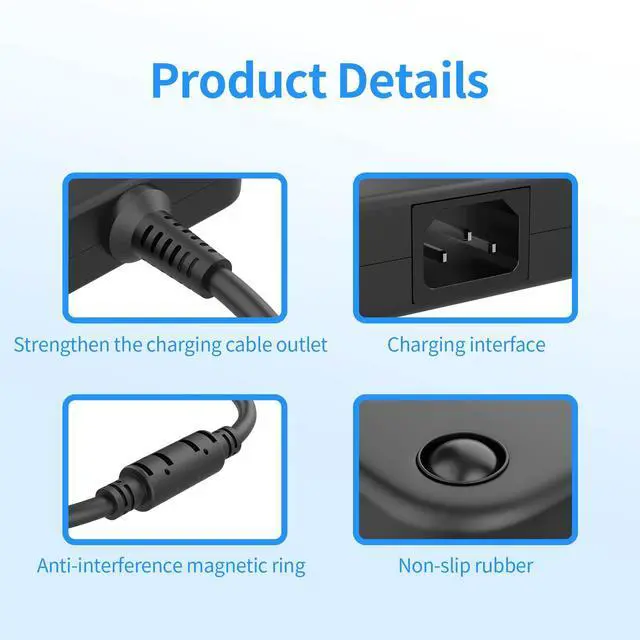 Alt view image 3 of 5 - DECSZDY 240W 19.5V 12.3A Laptop Charger Compatible with Dell Alienware M17 R1 R2 R3 R4 R5 M17X R2 R3 M18X Area-51m R2 G5 G7 Adapter Power