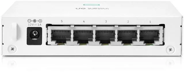 Alt view image 2 of 5 - HPE Networking Instant On Switch Series 1430 5-Port Gb Unmanaged Layer 2 Ethernet Switch | 5X 1G | Fan-Less | US Cord (R8R44A#ABA)