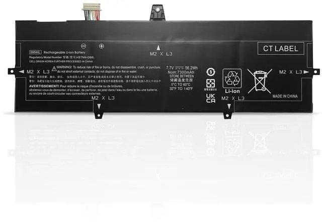 Main image of Hubei BM04XL BM04 HSTNN-UB7L HSTNN-DB8L L02031-2C1 L02031-241 L02031-541 BM04056XL L02475-855 L02478-855 Laptop Battery Replacement for HP EliteBook X360 1030 G3 G4 Series (7.7V 56.2Wh 7300mAh)