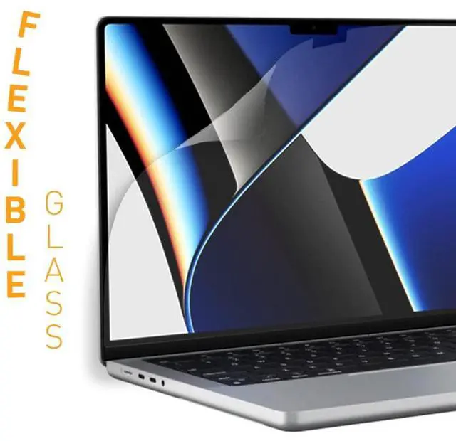 Alt view image 4 of 5 - ARMOR Flexible Glass Screen Protector for MacBook Pro (for 14" / 16"), Anti Glare with Blue Light Filter (MacBook Pro 14")
