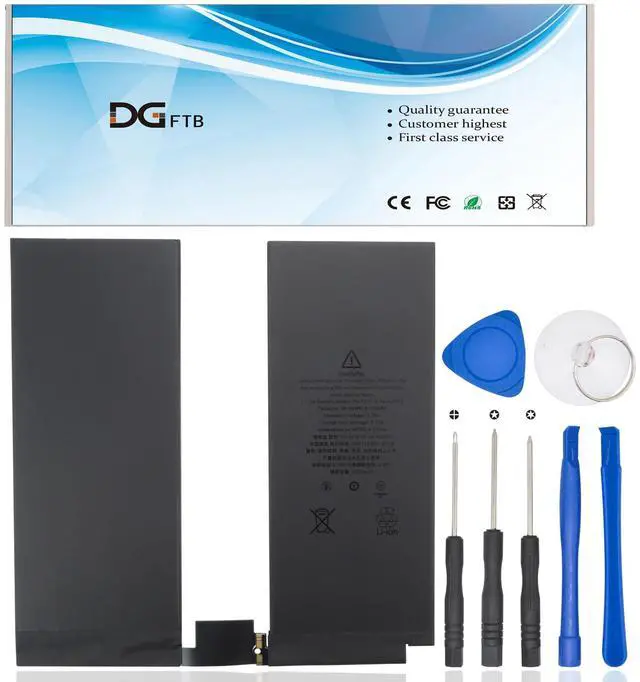 Main image of DGFTB New A2043 36.59Wh Tablet Replacement Battery for iPad Pro 12.9" 4th Gen 2020, with iPad Pro 12.9" 3rd Gen 2018 Series A1895 A1983 A1876 A2069 A2232 A2233 A2229 A2014 3.76V 36.59Wh/9720mAh