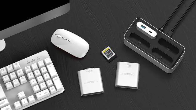Alt view image 4 of 5 - CFexpress Type B Card Reader, USB 3.1 Gen 2 10Gbps, Compatible with Workflow Station,Mini Portable Aluminum External Case, Support Android/Windows/Mac OS