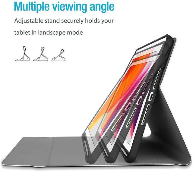 Alt view image 4 of 5 - ProCase iPad 10.2" Keyboard Case Bundle with Rugged Heavy Duty Cover for 10.2" iPad 8th Gen 2020 / 7th Gen 2019