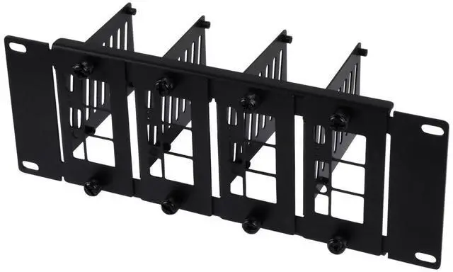 Main image of GeeekPi 10 inch 2U Rack Mount for Raspberry Pi 5/4B/3B+/3B, with Removable Front Brackets, Compatible with DeskPi RackMate T0/T1/T2 Server Cabinet