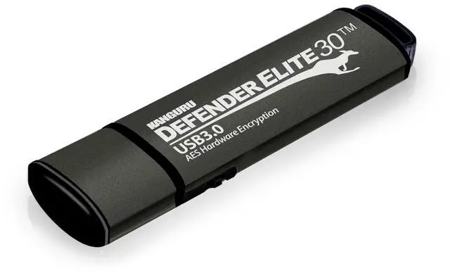 Main image of Kanguru Defender Elite30 - 64 GB Hardware Encrypted Flash Drive - Physical Write Protect Switch - SuperSpeed USB 3.0