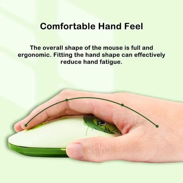 Alt view image 5 of 5 - FOPATO F11 Rechargeable 3-Mode Wireless Mouse, Compact Design Computer Mice, Silent Clicks and Lightweight, 1600 DPI Optical Mouse for Notebook, PC, Laptop, Mac (Blue)
