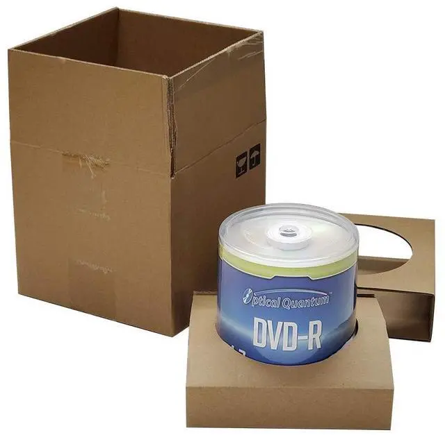 Alt view image 2 of 5 - Optical Quantum DVD-R 4.7GB 16x Logo Top Media Disc - 100 Discs Cake Box (FFP), Blank DVDs for Burning, Writable Recordable DVD Discs, DVD-R Blank Discs 100 Pack