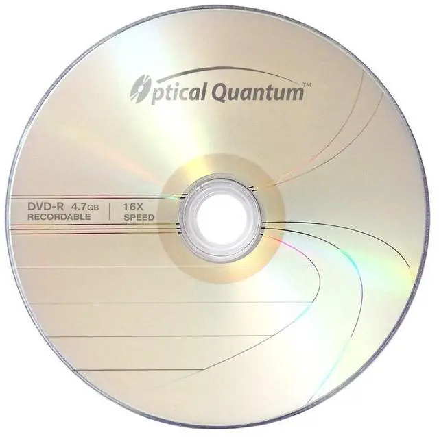 Alt view image 3 of 5 - Optical Quantum DVD-R 4.7GB 16x Logo Top Media Disc - 100 Discs Cake Box (FFP), Blank DVDs for Burning, Writable Recordable DVD Discs, DVD-R Blank Discs 100 Pack