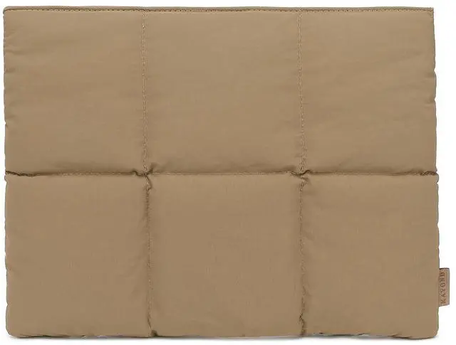 Main image of KAYOND Puffy Laptop Sleeve 15 Inch,Women Pillow Shape Laptop Sleeve, Compatible MacBook Pro 15.4 Inch,MacBook Pro 16 Inch,MacBook Air 15.4 Inch M1 M2 M3, Brown