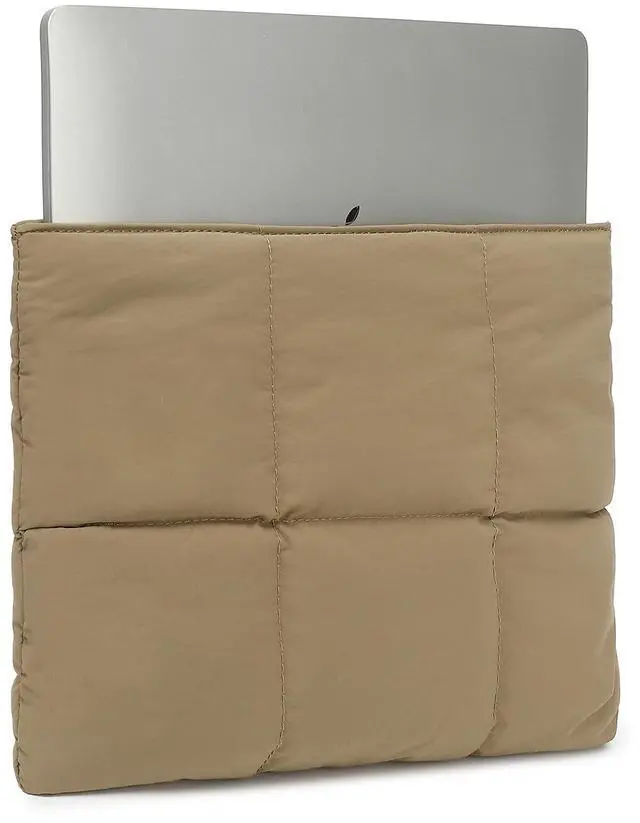 Alt view image 3 of 5 - KAYOND Puffy Laptop Sleeve 15 Inch,Women Pillow Shape Laptop Sleeve, Compatible MacBook Pro 15.4 Inch,MacBook Pro 16 Inch,MacBook Air 15.4 Inch M1 M2 M3, Brown