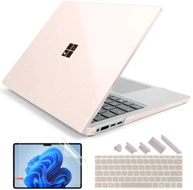 Main image of Batianda Premium Crystal Case for 13.8" Microsoft Surface Laptop Copilot+ PC 2024 (7th Edition) Lightweight Durable Scratch-Resistant, with Keyboard Cover & Screen Protector, Starlight