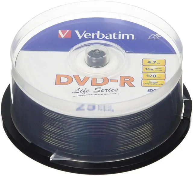 Main image of Verbatim DVD-R Disc Spindle Life Series 25-Pack 16x