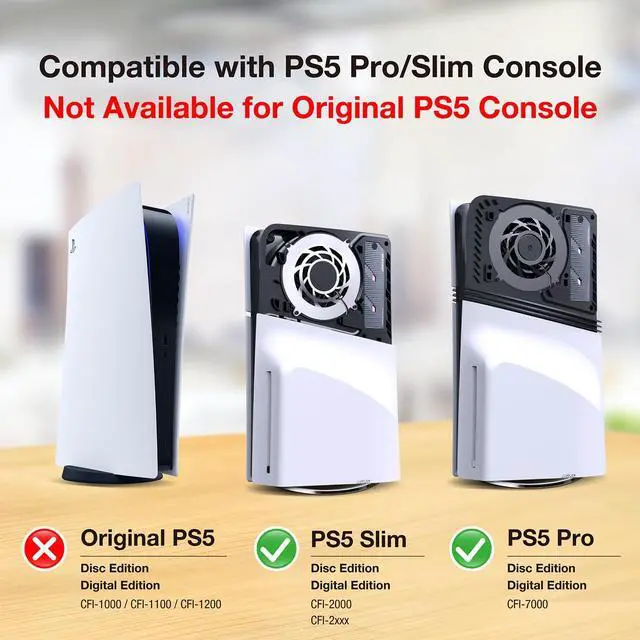 Alt view image 2 of 5 - GRAUGEAR PS5 Pro/PS5 Slim M.2 SSD Heatsink with Heatpipe, Integrated Copper Heatpipe and Aluminum Fins for High-Efficiency Cooling, Compatible with NVMe SSD Upgrade for PlayStation 5