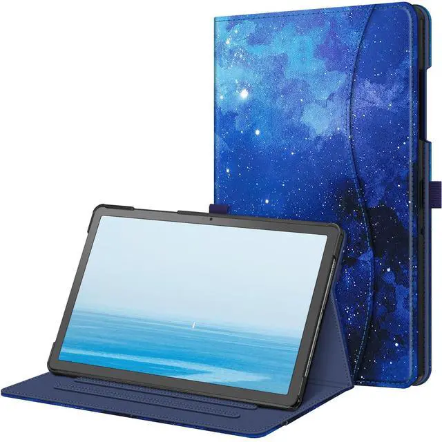 Main image of Fintie Case for Samsung Galaxy Tab A9 Plus/A9+ 5G 11 Inch 2023 Model (SM-X210/X216/X218), Multi-Angle Viewing Smart Stand Back Cover with Pocket Auto Wake/Sleep, Starry Sky