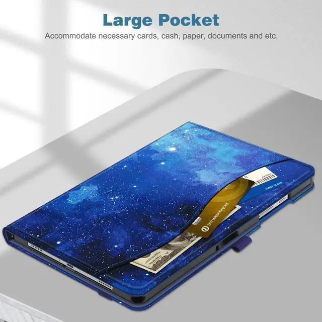 Alt view image 5 of 5 - Fintie Case for Samsung Galaxy Tab A9 Plus/A9+ 5G 11 Inch 2023 Model (SM-X210/X216/X218), Multi-Angle Viewing Smart Stand Back Cover with Pocket Auto Wake/Sleep, Starry Sky