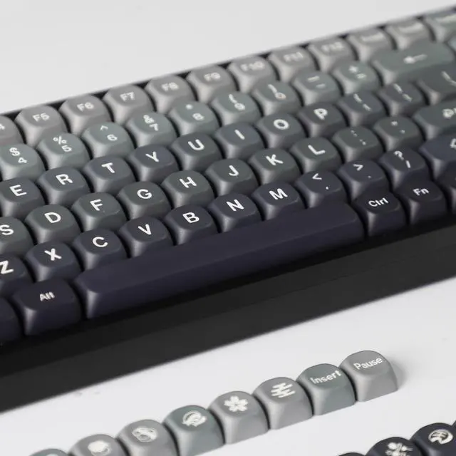 Alt view image 2 of 5 - YMDK Gradient Keycap 132 Keys PBT MOA Profile Dye Sub Top Print Custom Keycaps for MX Mechanical Keyboard