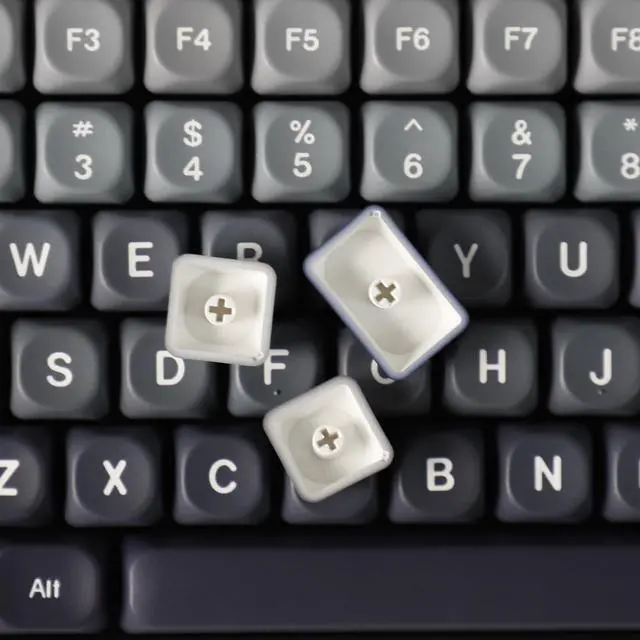 Alt view image 3 of 5 - YMDK Gradient Keycap 132 Keys PBT MOA Profile Dye Sub Top Print Custom Keycaps for MX Mechanical Keyboard
