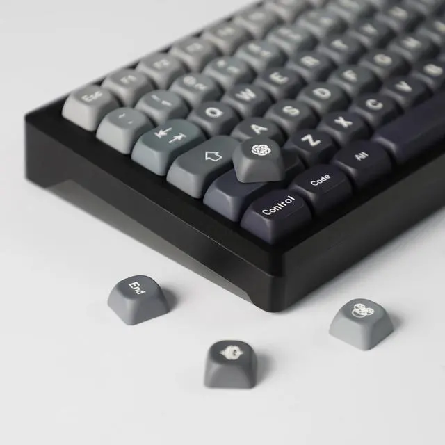 Alt view image 5 of 5 - YMDK Gradient Keycap 132 Keys PBT MOA Profile Dye Sub Top Print Custom Keycaps for MX Mechanical Keyboard