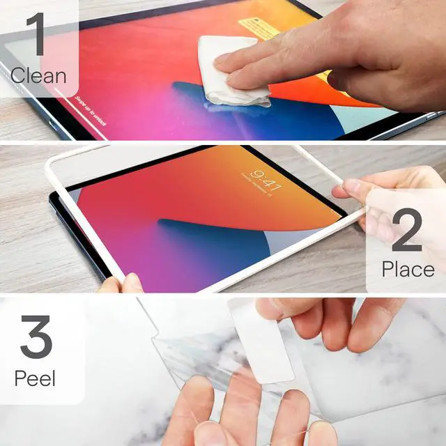 Alt view image 3 of 5 - ZUGU CASE Screen Protector for iPad Pro 13 (M4), Tempered Glass Scratch Resistant Film, Fingerprint & Smudge Resistant Protector, Includes Installation Guide