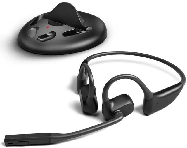 Main image of Avantalk Lingo N21 - Open-Ear Wireless Headset with Noise-Filtering Boom Mic & Charging Dock, Bluetooth 5.3 Headphones for PC, Computer & Phones, 15hrs Play Time, Lightweight & Comfortable