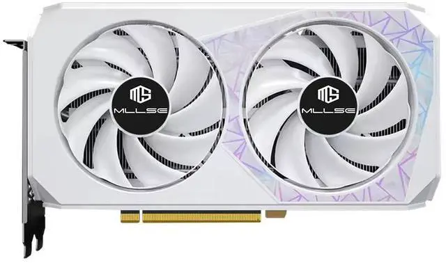 Alt view image 5 of 5 - MLLSE RTX 3060 Graphics Card, 12GB GDDR6, 192-bit, PCIe 4.0, HDMI & 3DP, 8-Pin, Desktop GPU for Gaming (White)