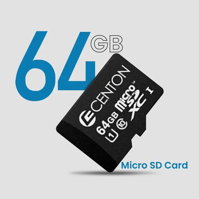 Alt view image 2 of 5 - Centon Electronics Micro SD Card, UHS-I / A1 / V10 / U1 / Class 10 Flash Memory Card for Phones, Tablets, Cameras, and More, 64GB, 3 Pack Bulk
