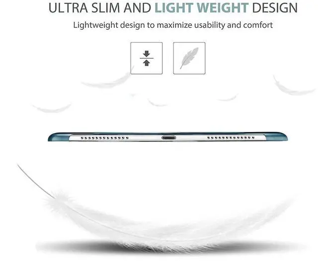Alt view image 4 of 5 - ProCase iPad Pro 9.7 Teal Slim Hard Shell Case Bundle with 2 Pack iPad 9.7 2018 & 2017 / iPad Pro 9.7 / iPad Air 2 / iPad Air Tempered Glass Screen Protectors