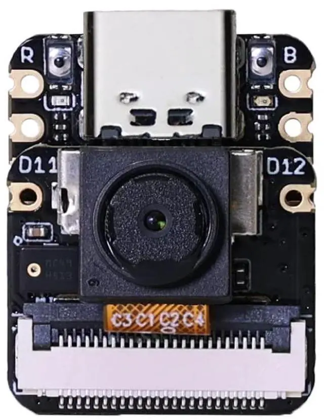 Alt view image 4 of 5 - Seeed Studio XIAO ESP32 S3 Sense - 2.4GHz Wi-Fi, BLE 5.0, OV2640 Camera Sensor, Digital Microphone, 8MB PSRAM, 8MB Flash, Battery Charge Supported, Rich Interface, IoT, Embedded ML ...