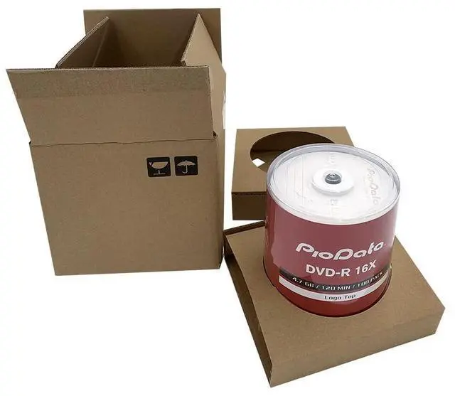 Alt view image 2 of 5 - PioData DVD-R 4.7GB 16X Logo Top Blank Media | 100-Pack Cake Box Spindle | Blank DVDs for Burning Video, Bulk Discs for Data Storage