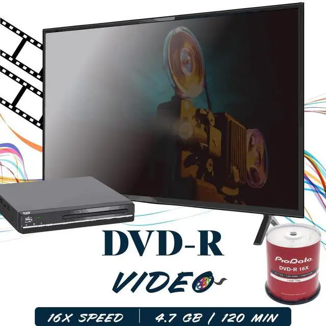 Alt view image 5 of 5 - PioData DVD-R 4.7GB 16X Logo Top Blank Media | 100-Pack Cake Box Spindle | Blank DVDs for Burning Video, Bulk Discs for Data Storage